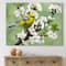 Designart - Bird On A Branch of Cherry - Traditional Canvas Wall Art Print